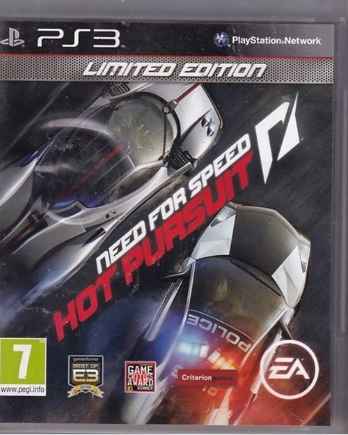 Need For Speed Hot Pursuit Limited Edition - PS3 (B Grade) (Genbrug)